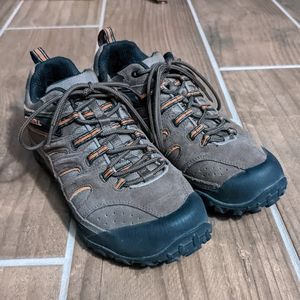 Merrell Brown Orange Men's Hiking Shoes size 8